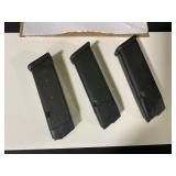 Three Glock 15 Round .40 Cal Magazines