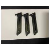 Three HI-Standard Military .22 Magazines