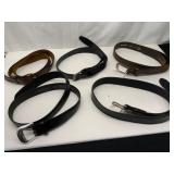 Leather Belts with Buckles