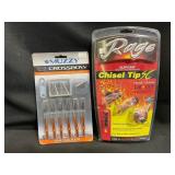 Muzzy and Rage Crossbow Broadhead Packs
