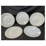 5 VTG Fire King 9 ï¿½ Dinner Plates