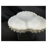 VTG Fenton Milk Glass Hobnail Dish