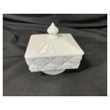 VTG Westmoreland ï¿½Old Quilt Pattern Candy Dish
