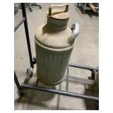 Vintage Ribbed Metal Oil Can