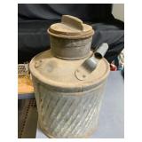 Vintage Metal Oil Can with Spout