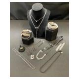 Sterling Silver Ring, Necklaces & Earrings