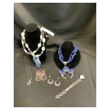Blue-Themed Fashion Jewelry