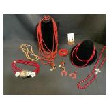 Red Beaded Jewelry