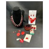 Red-Themed Costume Jewelry