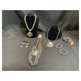 Faux Turquoise Western Jewelry