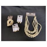 Imitation Pearl Jewelry Set