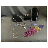 Jewelry Sets and Necklaces in Shades of Blue
