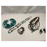 Jewelry Lot with Turquoise Beads