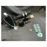 Faux Turquoise Jewelry Lot