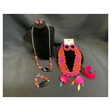 Costume Jewelry Lot with Earrings and Necklaces