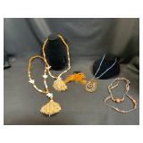 Beaded Necklaces and Earrings