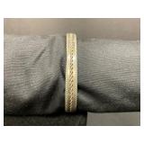 Sterling Silver Double Rope Cuff Bracelet