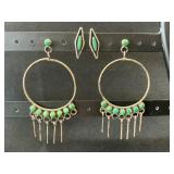 Sonoran Gold Turquoise Earrings Set