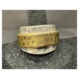 Two-Tone Mixed Metal Band Ring