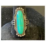 Navajo Sterling Silver Turquoise Ring