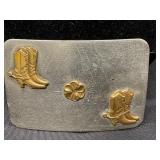 Sand and Sage Nickel Silver Belt Buckle