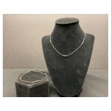 Sterling Silver Necklace and Bracelet Set
