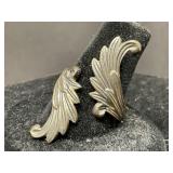 Vintage Angel Wing Bypass Silver Adjustable Ring