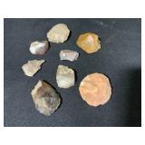 Eight Chipped Stone Tools