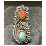 Vintage Navajo Sterling Silver Knuckle Ring