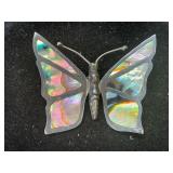 Mexico Sterling Silver Abalone Butterfly Brooch