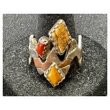 Carolyn Pollack Four Corners Sterling Ring