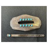 Vintage Navajo Sterling Silver Barrette