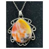 Vintage Bumblebee Jasper Pendant Necklace