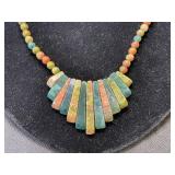 Natural Jasper Necklace, 18in with Extender
