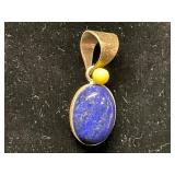 Sterling Silver Lapis Lazuli Pendant