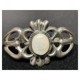 Sand Cast Silver Bracelet by F.L. Begay
