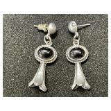Black Onyx Sterling Silver Earrings