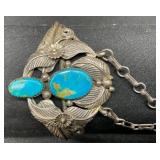 Sterling Silver Hand Jewelry with Turquoise Stones