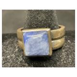 Sterling Silver Ring with Blue Silpada Stone
