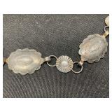 Vintage Navajo Silver Concho Belt
