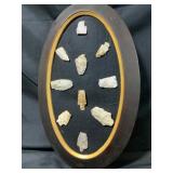Framed Indian Blades from Nebraska City