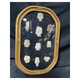 Framed Riverbed Arrowhead Collection Display