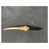 Obsidian Blade with Bone Handle