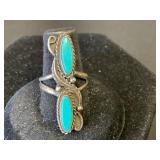Vintage Navajo Sterling Turquoise Ring