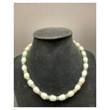 Freshwater Pearl and Turquoise Choker Necklace