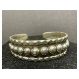 Vintage Southwestern Sterling Cuff Bracelet