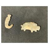 Two Carved Stone Artifacts