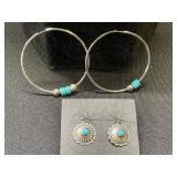 Sterling Silver Turquoise Earrings
