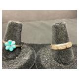 Two Vintage Native American Rings