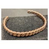 Handcrafted Forged Copper Cuff Bracelet